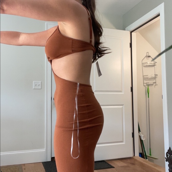 Forever 21 brown midi vacation dress - Picture 3 of 5